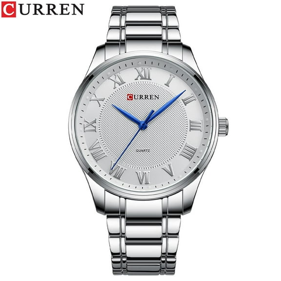 CURREN Simple Quartz Men's Watch Stainless Steel Band for Business Luxury Dress Wristwatch Fashion Clock Original Brand