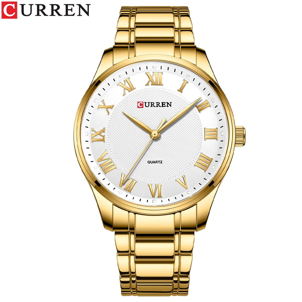 CURREN Simple Quartz Men's Watch Stainless Steel Band for