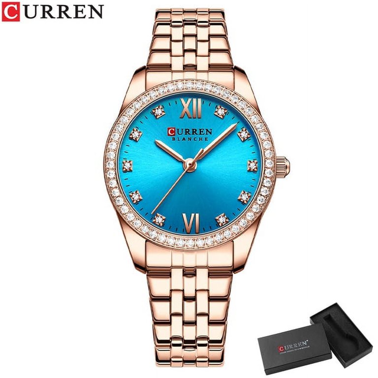 CURREN Simple Slim Stainless Steel Quartz Wristwatches for  display picture 3