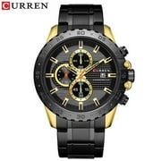 CURREN Sporty Watches Fashion Quartz Mens Watch New Luxury Stainless Steel Wristwatch Chronograph Sport Clock Male Reloj Hombres
