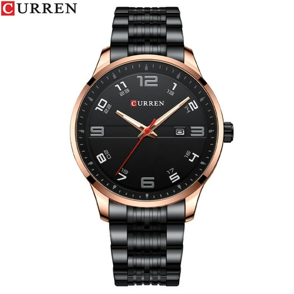 CURREN Stainless Steel Quartz Watches For Man Classic Simple Men's Wristwatches Luxury Date Luminous Hands Original Clock