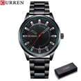 thumbnail image 1 of CURREN Top Brand Luxury Fashion Watches Men New Stainless Steel Waterproof Wristwatch Quartz Clock Male 8406, 1 of 6
