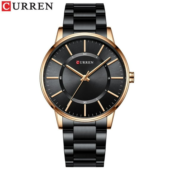 CURREN Top Brand Simple Thin Watches Fashion Stainless Steel Quartz Wristwatches for Male Luxury Clock Relojes Para Hombre