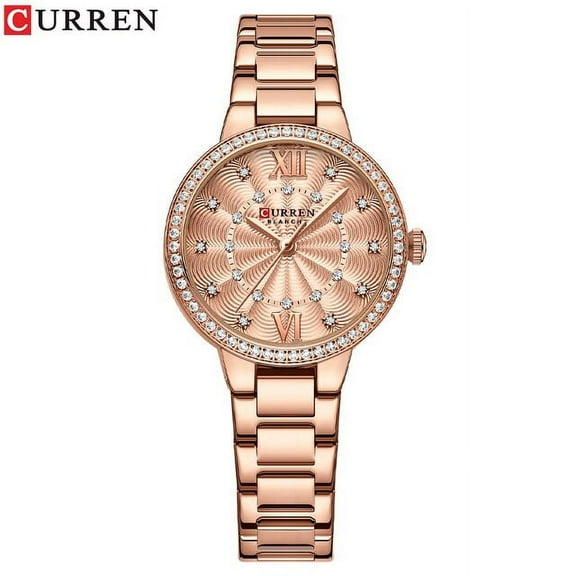 CURREN Watch Women Fashion Simple Women's Bracelet Watches Ceramic Band Quartz Wristwatch Waterproof Clock Relogio Feminino