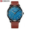 thumbnail image 1 of CURREN Watches Mens 2020 Classic Simple Quartz Leather Wristwatch Male Business Clock Relógio masculino, 1 of 6