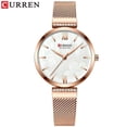 thumbnail image 1 of CURREN Watches Women's Simple Fashion Quartz Watch Ladies Wristwatch Charm Bracelet Stainless Steel Clock relogios feminino, 1 of 6