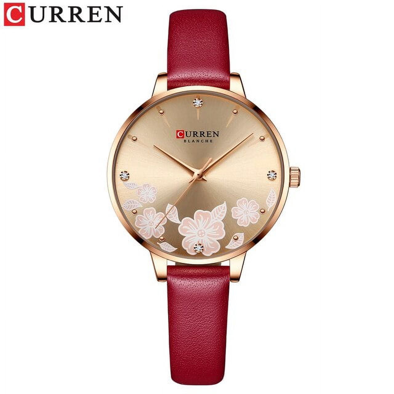 Curren Women Luxury Watch NWT CURREN Elegant Thin Quartz Charming Wristwatches for Women  main image 3