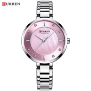 CURREN Women Watches Luxury Brand Stainless Steel Band Dress Ladies Wristwatch with Crystal Rhinestone Quartz Clock Female