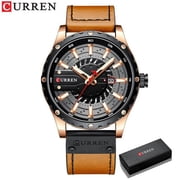 CURREN Wrist Watches for Men Quartz Leather Blue Male Clock 2021 Fashion Casual Top Brand Wristwatches with Date
