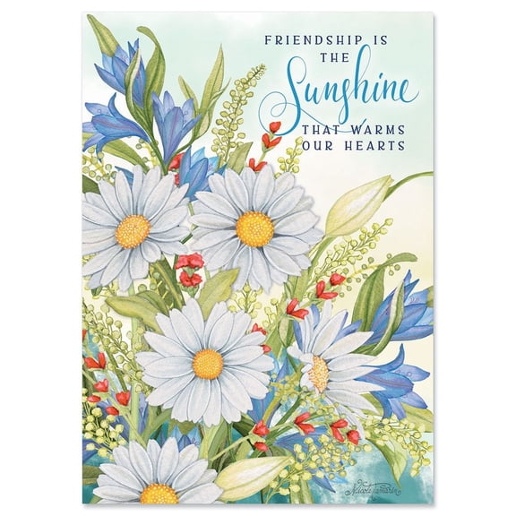 CURRENT Abundant Friendship Cards - Set of 8, Large 5" x 7" Thinking of You, Sentiments Inside, Envelopes Included