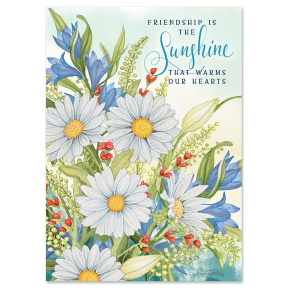 CURRENT Abundant Friendship Cards - Set of 24, Large 5" x 7" Thinking of You, Sentiments Inside, Envelopes Included