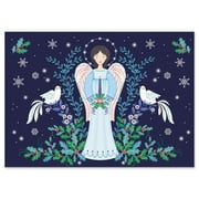 Current Angelic Blessing Religious Christmas Greeting Cards - Set of 18, 5" x 7"