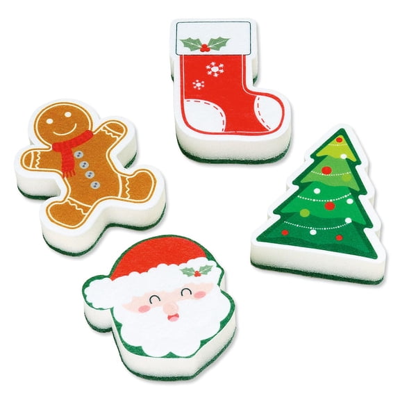 CURRENT Christmas Character Sponges-Premium Jumbo 23-Inch x 32-Foot Gift Wrap Roll, 61 Square Feet Total