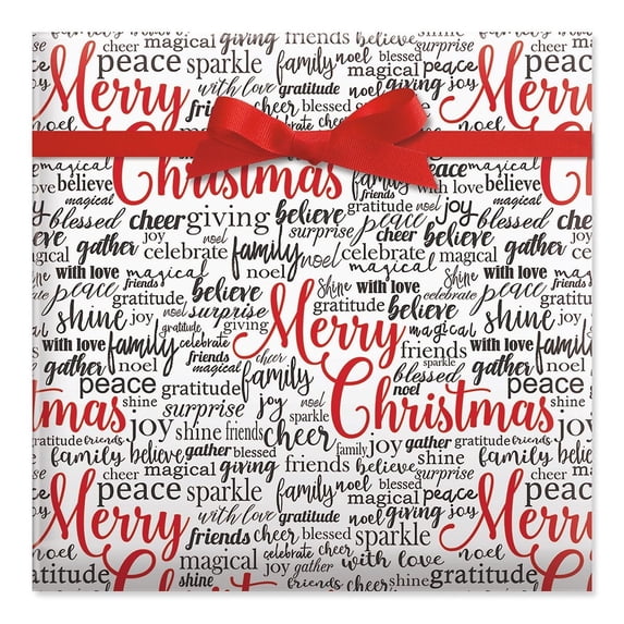 Current Christmas Saying Jumbo Rolled Wrapping Paper - Premium, 23-Inch x 32-Foot - Walmart.com