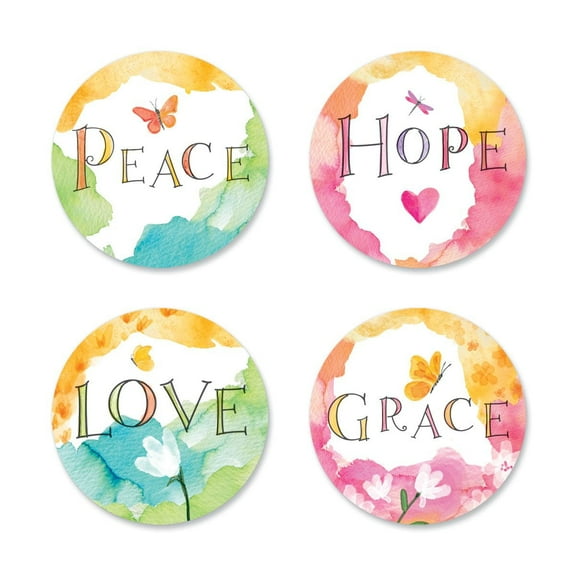 Current Find Peace Seals 24 CT (FOR 622997)-Set of 24 Envelope Stickers, 1.5 inches Diameter, for Cards, Presents, and Crafts