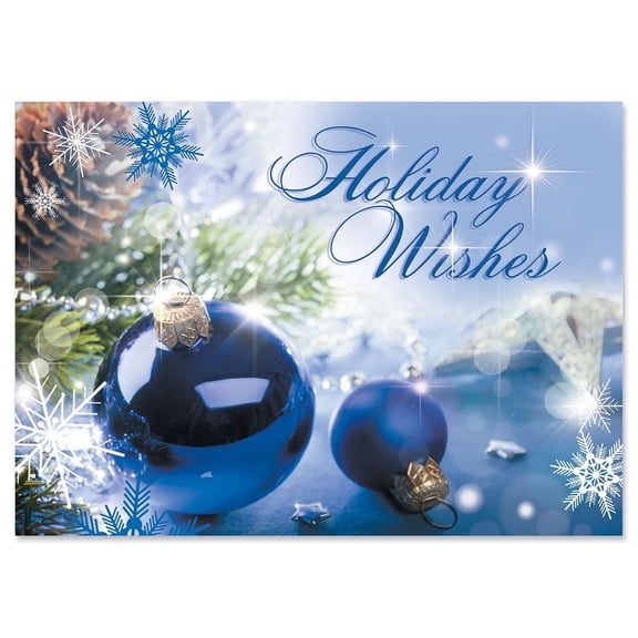 Current Holiday Wishes Christmas Greeting Cards - Set of 18, 5" x 7"