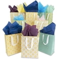 thumbnail image 1 of Current Set of 10 Spring Gift Bags with Ribbon Handles Durable Gift Bag, Lightweight, Eco-Friendly Gift Presentation, Any Occasion, 1 of 4