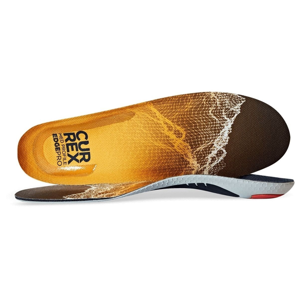 CURREX EDGEPRO Ski Boot Insoles Medium Profile Orange Thermo