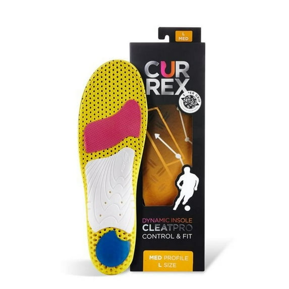 CURREX Unisex CLEATPRO� Medium Profile Insoles for Cleat Sports Orange - 2032-18