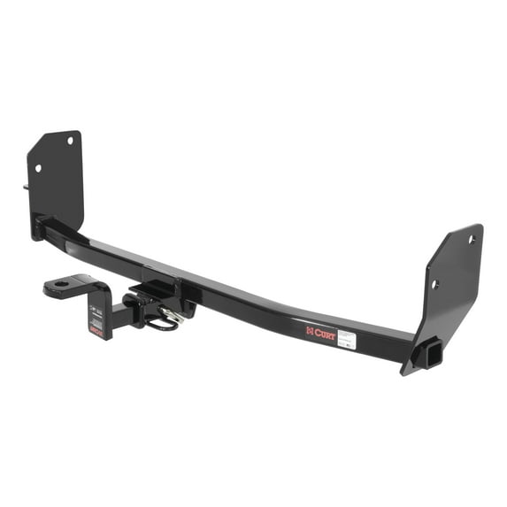 CURT 113123 Class 1 Trailer Hitch with Ball Mount, 1-1/4-In Receiver, Fits Select Ford Mustang