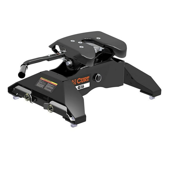 CURT 16063 A16 5th Wheel Hitch, 16,000 lbs, Select Chevrolet Silverado, GMC Sierra 2500, 3500 HD, 8-Foot Bed Puck System