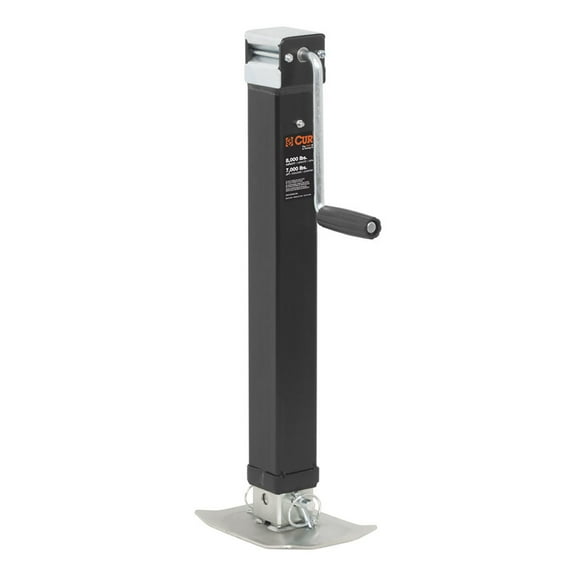 CURT 28575 Direct Weld On Heavy-Duty Trailer Jack, 8,000 lbs. 15 Inches Vertical Travel
