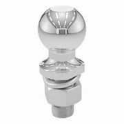 CURT 40004 Chrome Trailer Hitch Ball, 6,000 lbs, 2-Inch Diameter, 1 x 2-1/2-Inch Shank