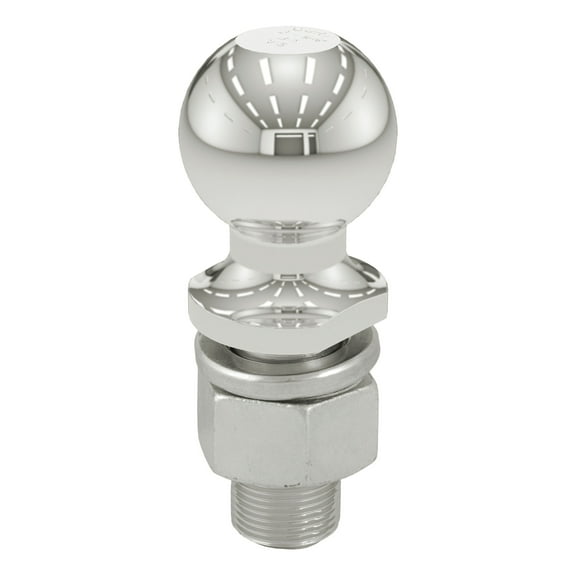 CURT 40055 Trailer Ball, 2-5/16" Diameter, 1-1/4" x 2-5/8" Shank, 15, 000 lbs. TW, Stainless Steel