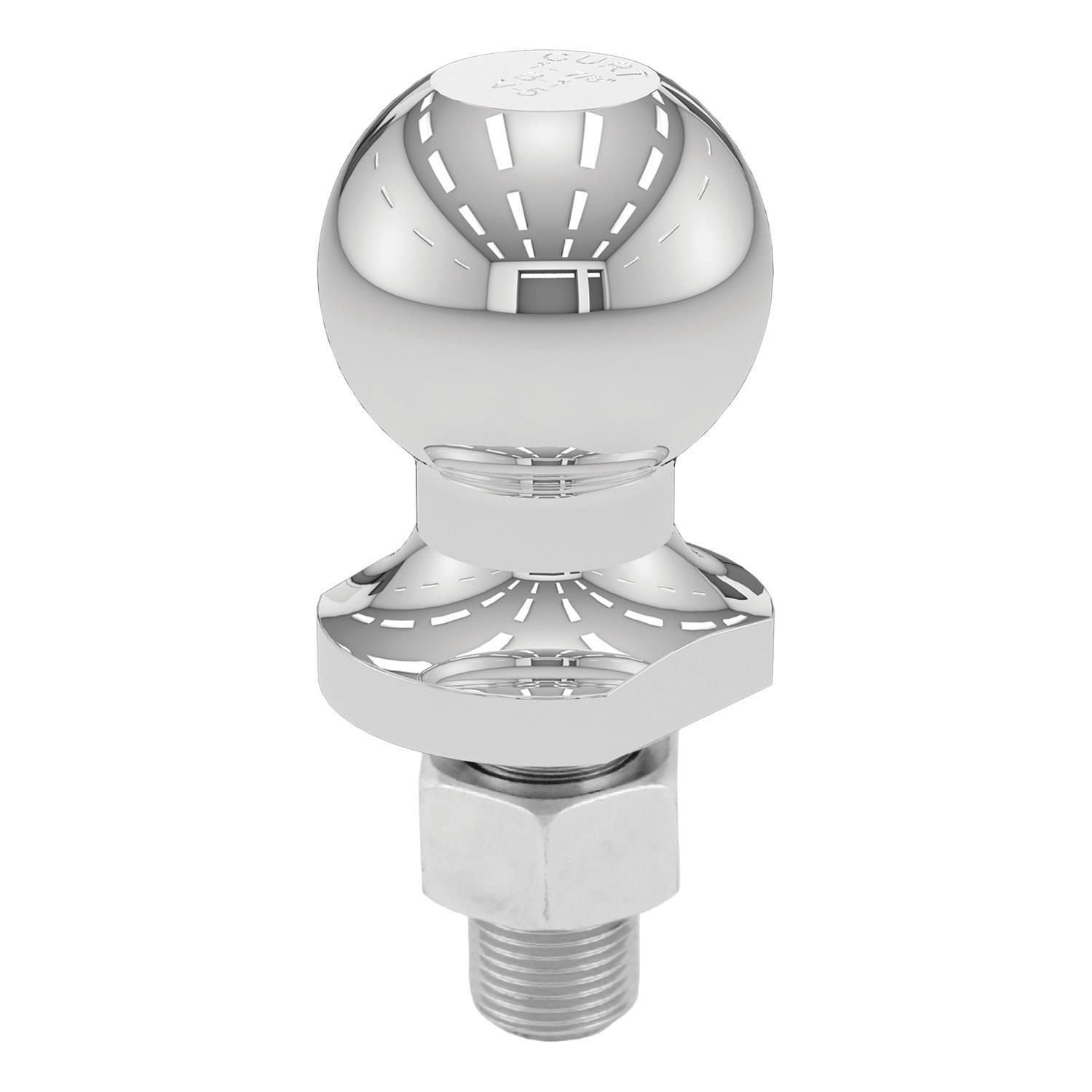 CURT 1-7/8" Chrome Trailer Ball - Shank: 3/4" Diameter, 1-5/8" long - Capacity: 2,000 lbs, 1 each, sold by each