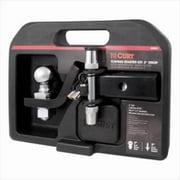 CURT 45534 Trailer Hitch Mount, 2-Inch Ball, Lock, Fits 2-In Receiver, 7,500 lbs, 2" Drop, Cap