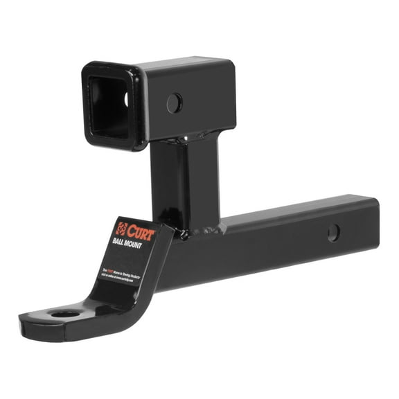 CURT 45810 Trailer Hitch Ball Mount, 2-Inch Receivers, 7,500 lbs, 1-Inch Hole, 2-In Drop