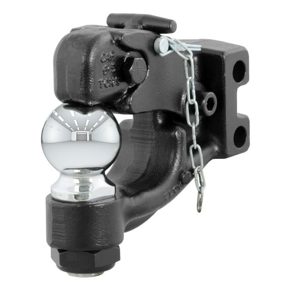 CURT 45920 Channel Mount Pintle Attachment with 2-5/16-Inch Ball, 13,000 lbs, Shank Required