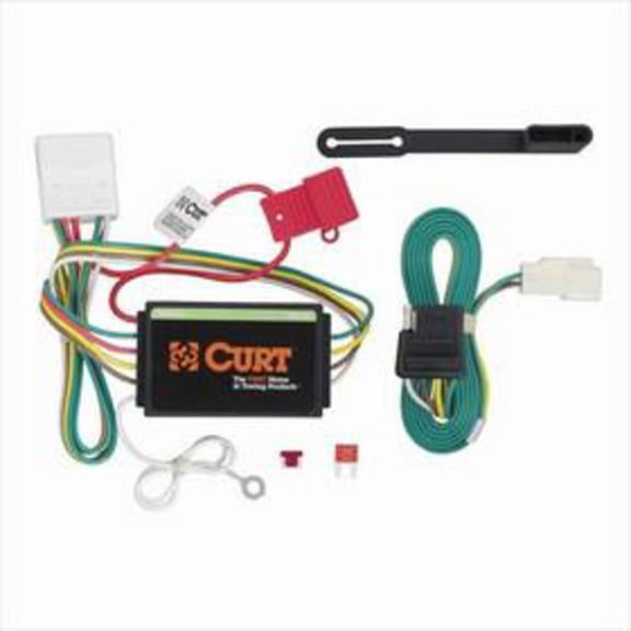 CURT 56217 Vehicle Custom 4-Pin Trailer Wiring Harness, Compatible with Select Toyota Highlander, Lexus RX350