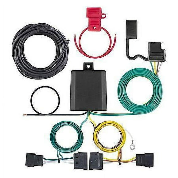 CURT 56329 Vehicle-Side Custom 4-Pin Trailer Wiring Harness, Select Ford Edge, Escape, Freestar, Lincoln MKX, Mazda Tribute