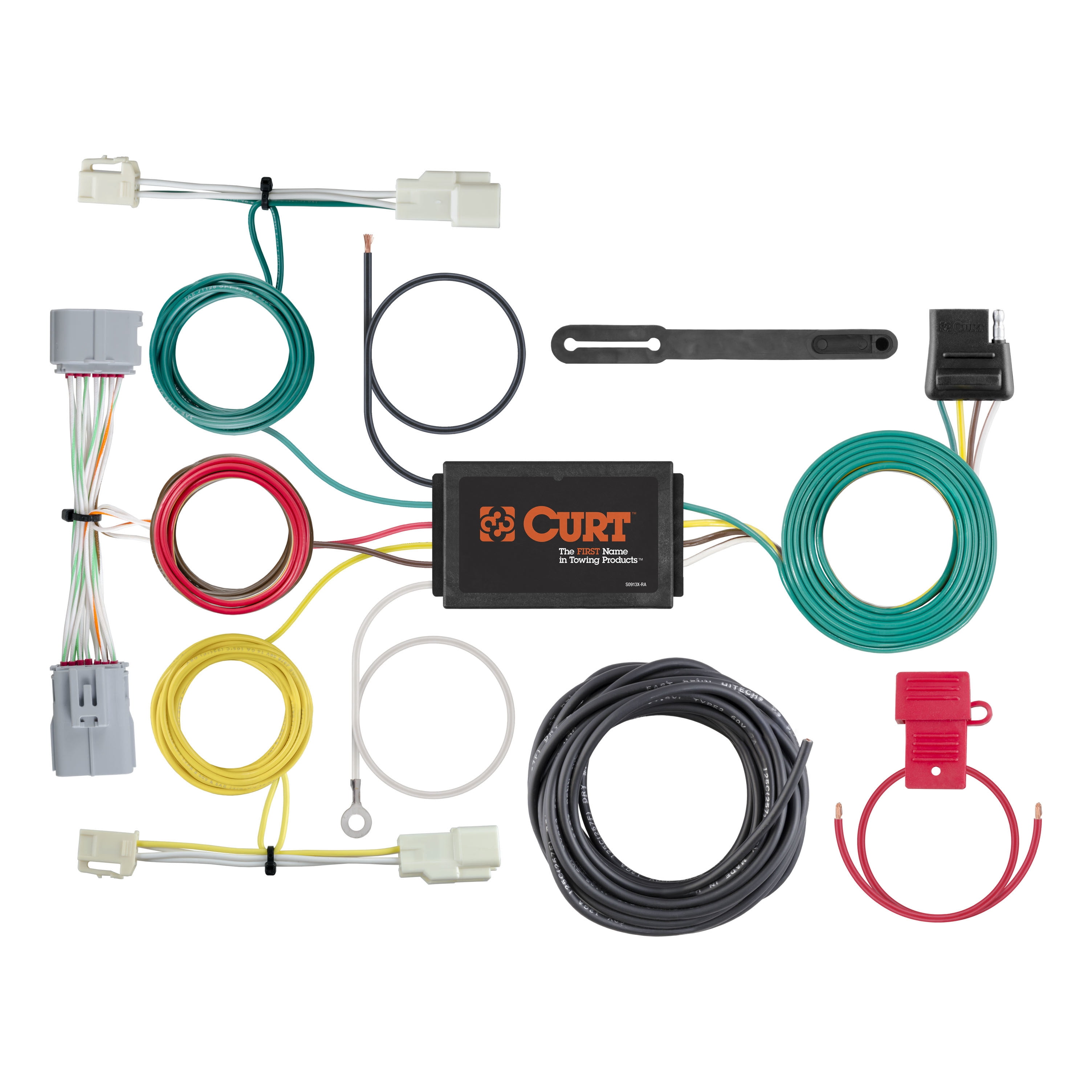 CURT 56353 Vehicle-Side Custom 4-Pin Trailer Wiring Harness, Select Toyota Prius