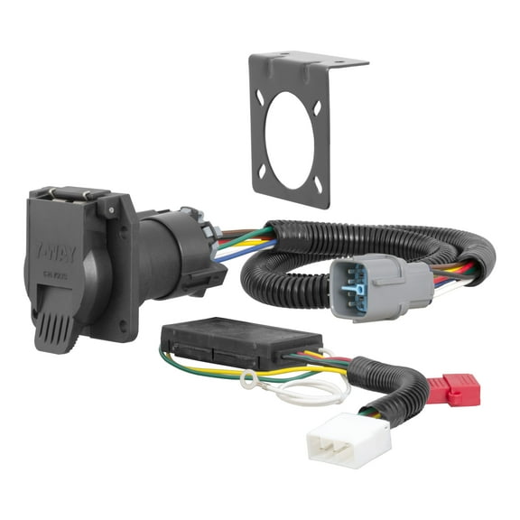 CURT 56366 Vehicle-Side Custom RV Blade 7-Pin Trailer Wiring Harness, Select Honda Pilot, Ridgeline