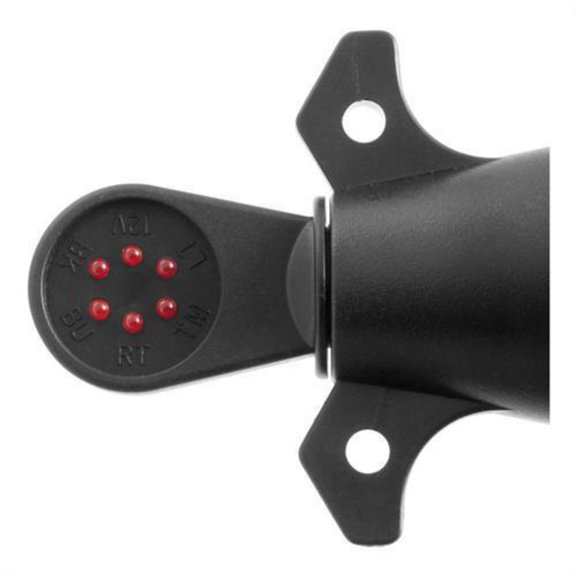 CURT 58270 7-Pin RV Blade Trailer Wiring Towing Vehicle Socket Tester
