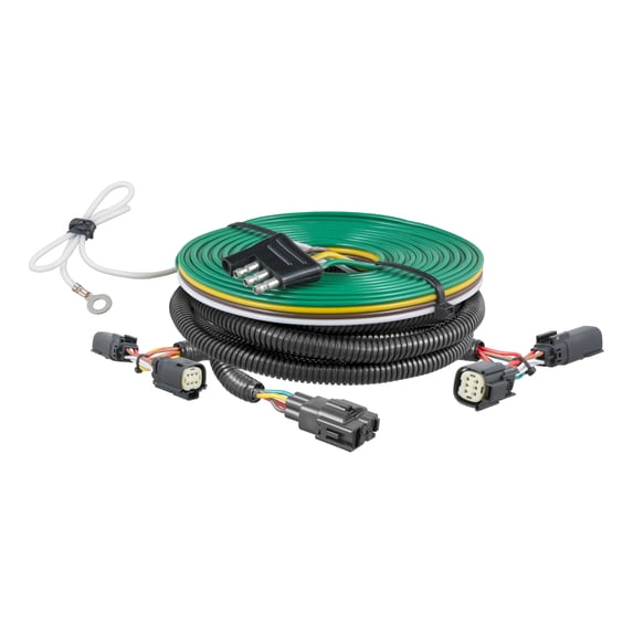CURT 58914 Custom Towed-Vehicle RV Wiring Harness for Dinghy Towing, Select Ford Edge