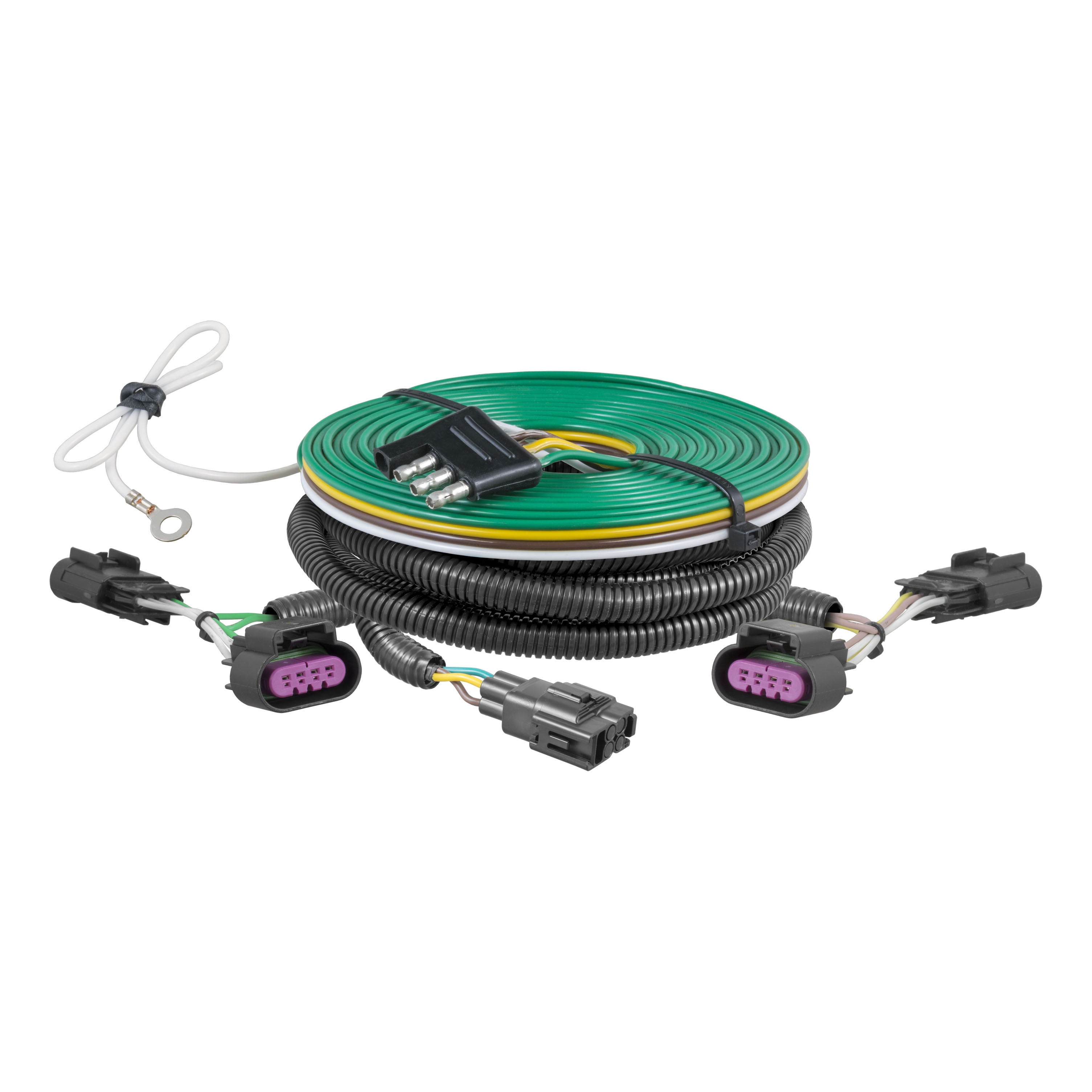 CURT 58957 Custom Towed-Vehicle RV Wiring Harness for Dinghy Towing, Select Dodge Durango