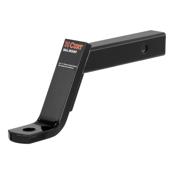 CURT 6in Drop Adjustable Hitch Ball Mount Class III 2 in Receiver, 7500 lbs Tow Capacity