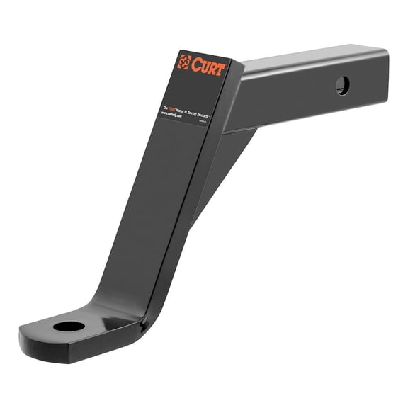 Curt 45890 Hitch Ball Mount Fits 2 Inch Receiver 5000 lb GTW Black