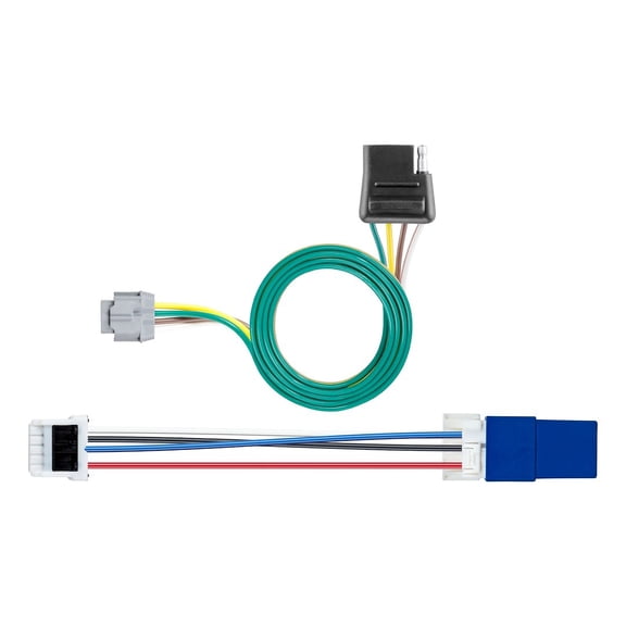 CURT Custom Wiring Harness, 4-Way Flat, Select Nissan Pathfinder, Infiniti QX60