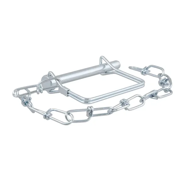 CURT 25034 Trailer Coupler Pin with 12-Inch Chain, 5/16-Inch Diameter x 3-Inch Long