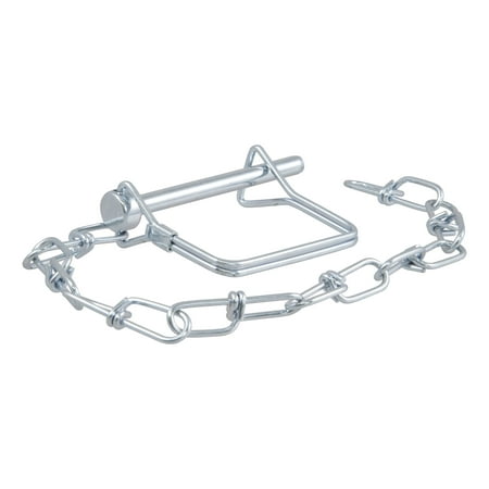 CURT 25013 Trailer Coupler Pin with 12-Inch Chain, 1/4-Inch Diameter x 2-3/4-Inch Long