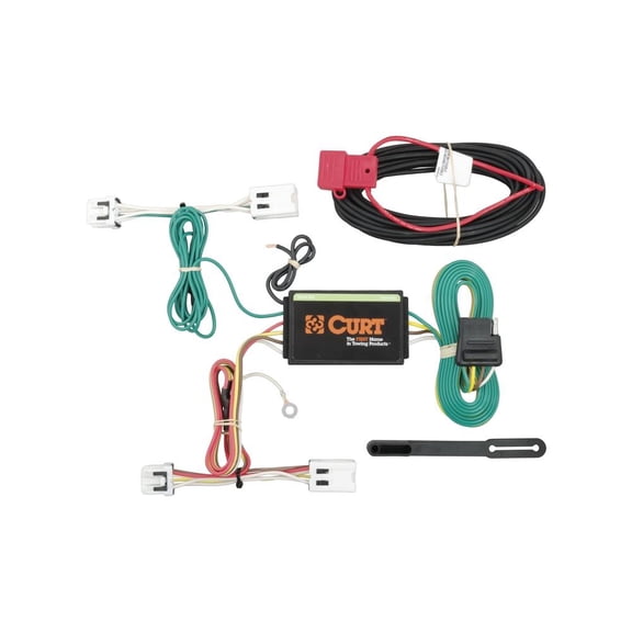CURT 56227 Vehicle-Side Custom 4-Pin Trailer Wiring Harness, Select Nissan Leaf