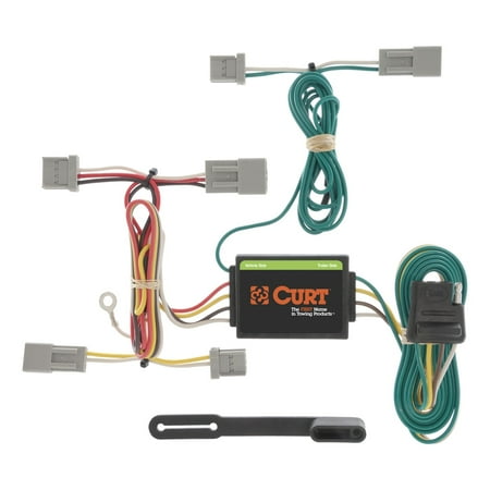CURT 56011 Vehicle-Side Custom 4-Pin Trailer Wiring Harness, Select Civic, Fit, Accord w/o LED Taillights, Mazda 3, CX5, Mitsubishi Galant