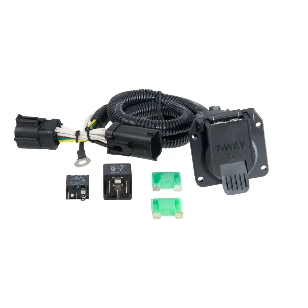CURT 55242 Vehicle-Side Custom RV Blade 7-Pin Trailer Wiring Harness, Select Ford F-150, Heritage, F-250