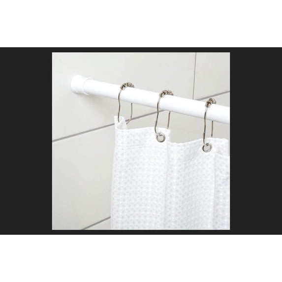 Zenna Home Curtain Rod WHT 49-86"