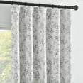 thumbnail image 1 of CURTAINKING Blackout Curtains 84 Inch, Printed Floral French Farmhouse Curtains for Bedroom Living Room Back Tab Thermal Insulated Window Drapes, 2 Panels Gray, 1 of 10