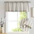CURTAINKING Country Kitchen Valance, Stripe Pattern, Farmhouse Window ...